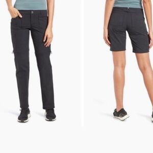 Kuhn Convertible Women's Black Cargo Pants - Brand New With Tags